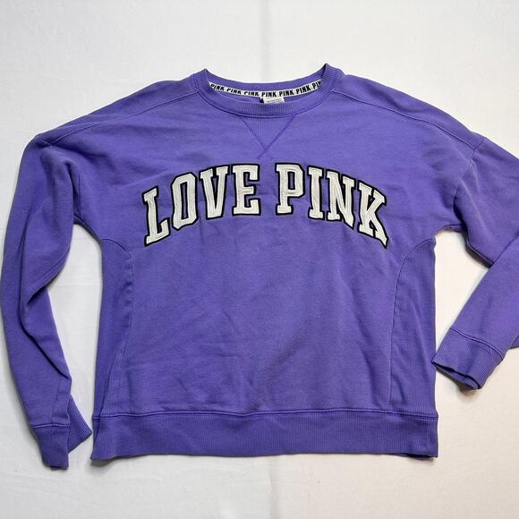 Victorias Secret LOVE PINK  Embroidered In A Beautiful Purple Shade Size Small - Picture 1 of 5
